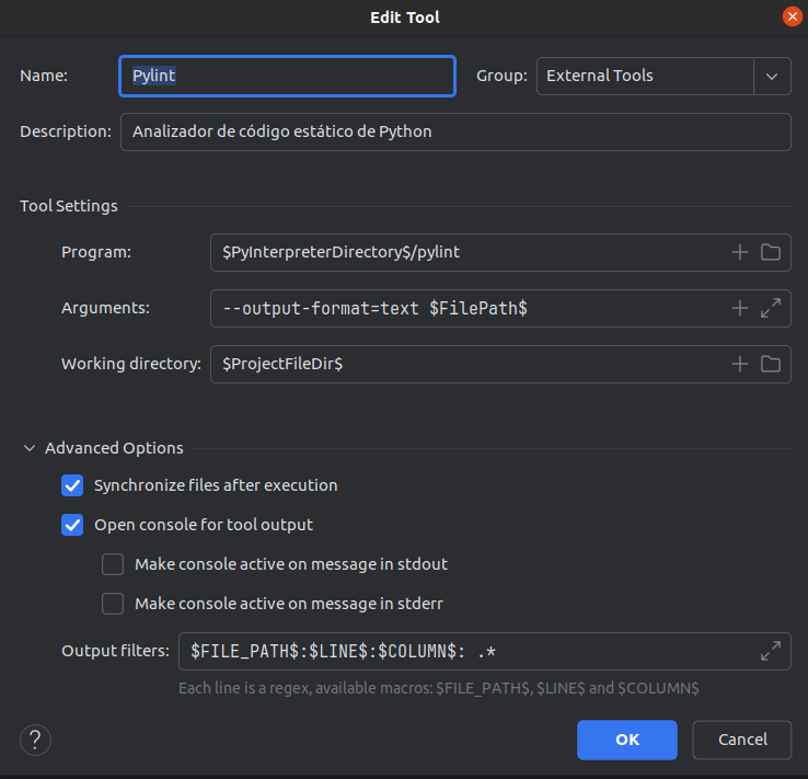 External Tools: Pylint