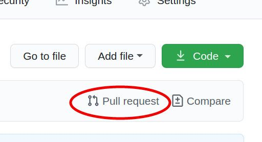 crear un pull request