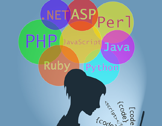 Burbujas con lenguajes de programación de alto nivel, entre ellos Kotlin.